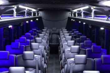 League City Charter Bus Interior