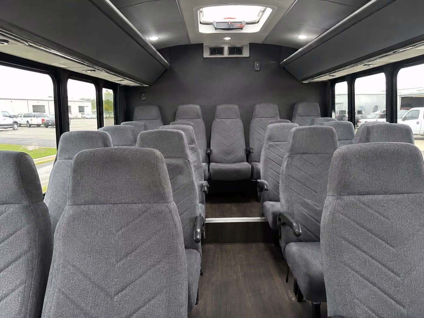 15 passenger minibus interior