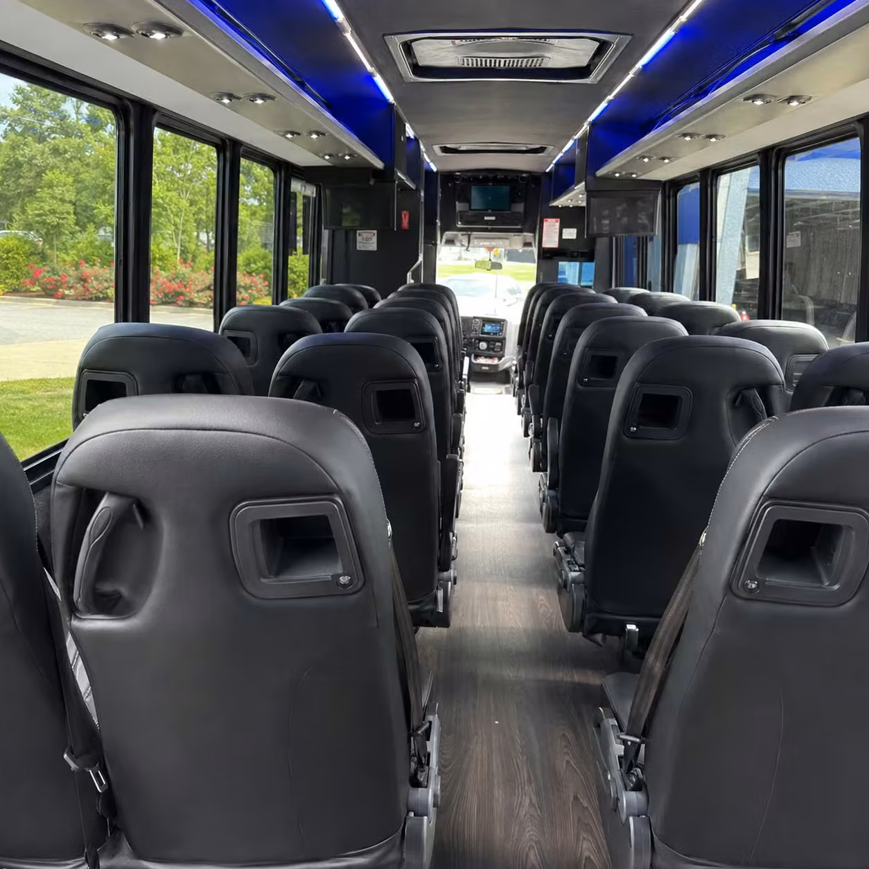 28 passenger minibus interior