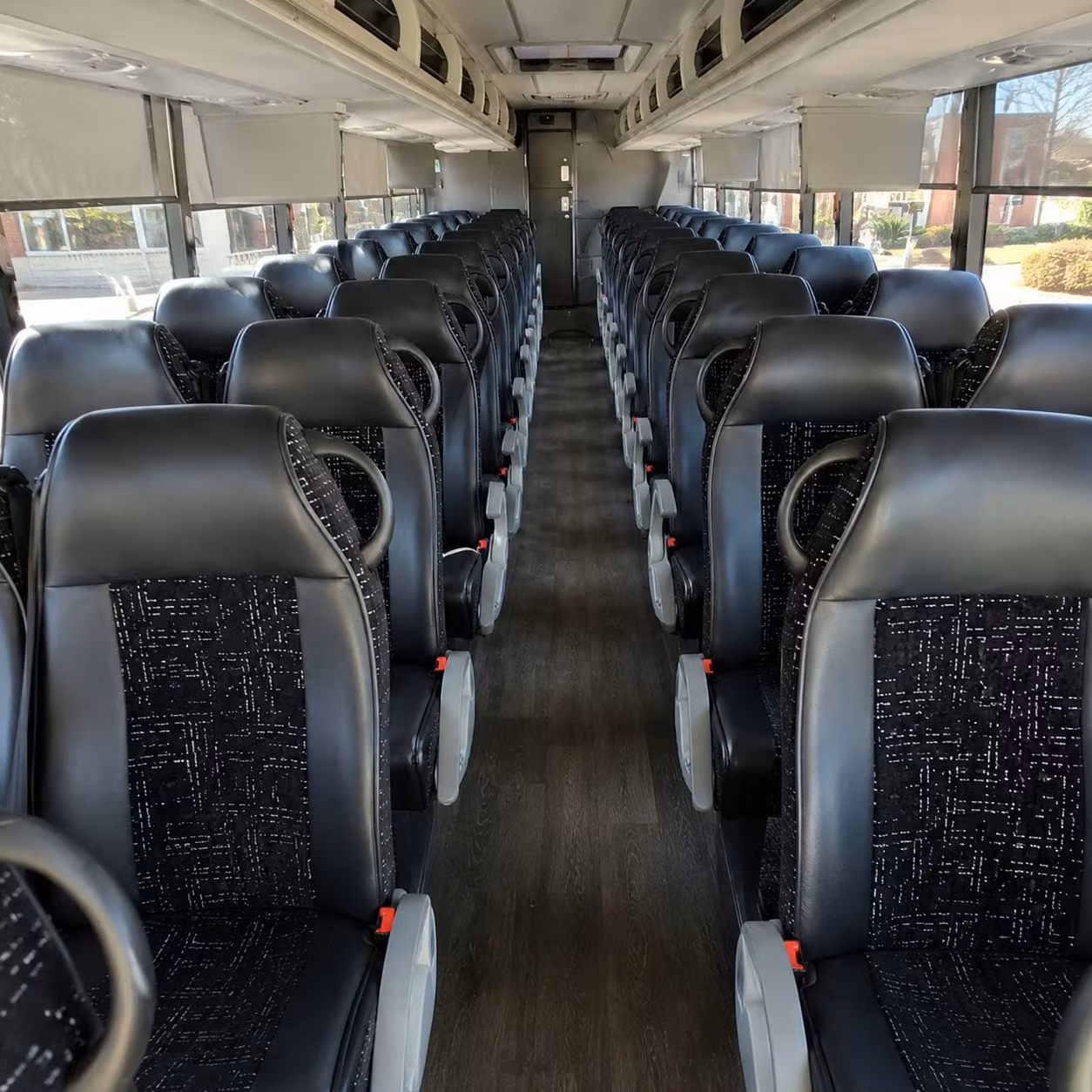 league city charter bus interior