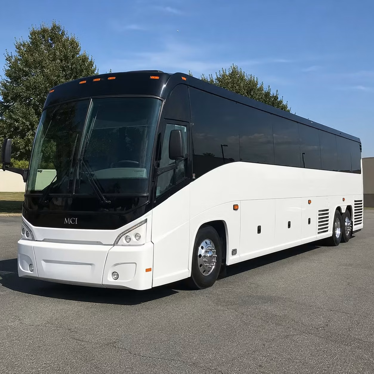 league city charter bus rental exterior