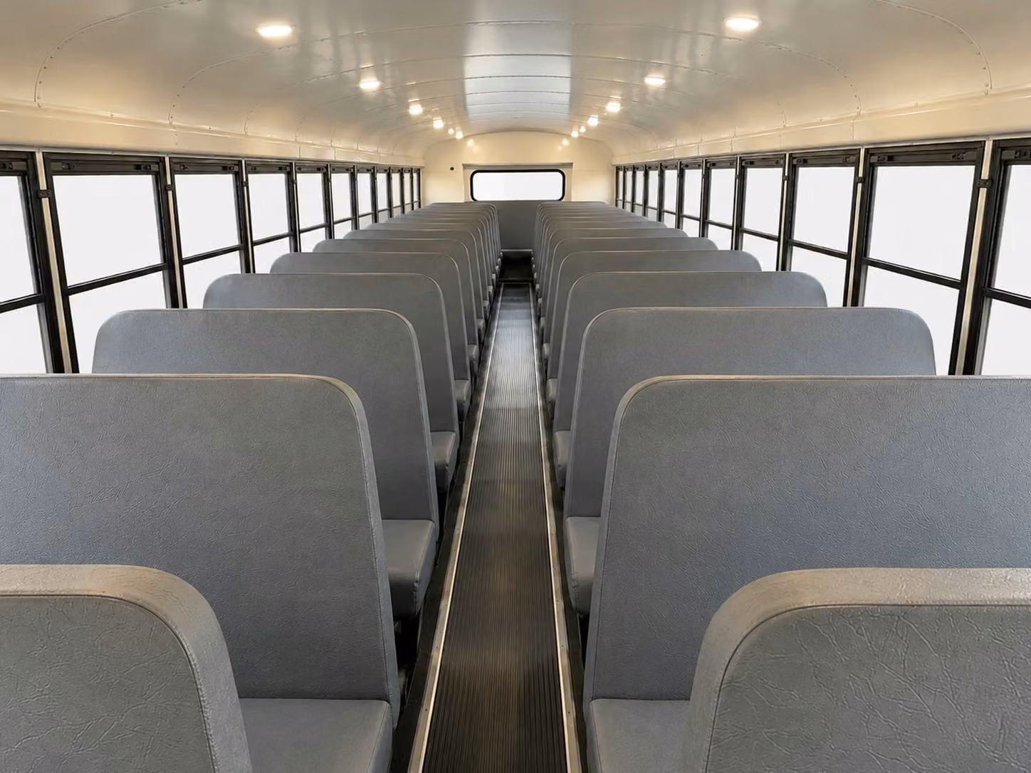 school bus inside